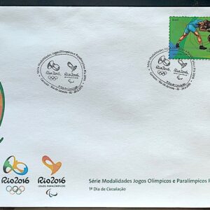 Envelope PVT C 3438 2015 Olimpiadas Paralimpiadas Rio 2016 Luta Estilo Livre