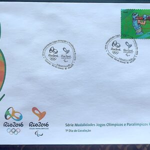 Envelope PVT C 3465 2015 Olimpiadas Paralimpiadas Rio 2016 Boxe Luta