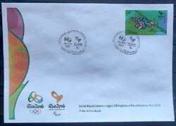 Envelope PVT C 3466 2015 Olimpiadas Paralimpiadas Rio 2016 Judo Luta