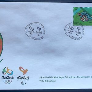 Envelope PVT C 3466 2015 Olimpiadas Paralimpiadas Rio 2016 Judo Luta