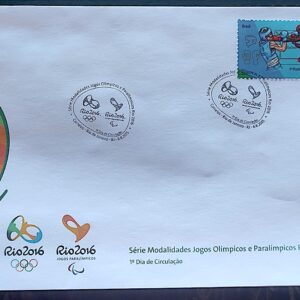 Envelope PVT C 3467 2015 Olimpiadas Paralimpiadas Rio 2016 Boxe Luta