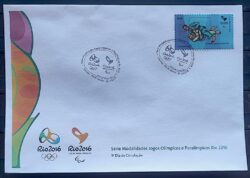 Envelope PVT C 3468 2015 Olimpiadas Paralimpiadas Rio 2016 Judo Luta