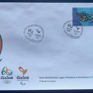 Envelope PVT C 3468 2015 Olimpiadas Paralimpiadas Rio 2016 Judo Luta