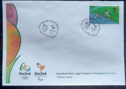 Envelope PVT C 3469 2015 Olimpiadas Paralimpiadas Rio 2016 Esgrima