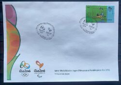 Envelope PVT C 3470 2015 Olimpiadas Paralimpiadas Rio 2016 Futebol