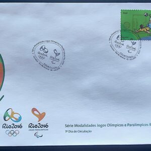 Envelope PVT C 3470 2015 Olimpiadas Paralimpiadas Rio 2016 Futebol