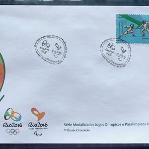 Envelope PVT C 3471 2015 Olimpiadas Paralimpiadas Rio 2016 Esgrima