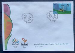 Envelope PVT C 3472 2015 Olimpiadas Paralimpiadas Rio 2016 Futebol