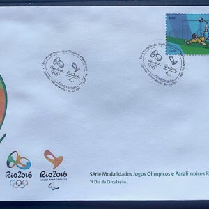 Envelope PVT C 3472 2015 Olimpiadas Paralimpiadas Rio 2016 Futebol