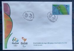 Envelope PVT C 3474 2015 Olimpiadas Paralimpiadas Rio 2016 Golfe