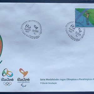 Envelope PVT C 3474 2015 Olimpiadas Paralimpiadas Rio 2016 Golfe