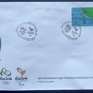 Envelope PVT C 3476 2015 Olimpiadas Paralimpiadas Rio 2016 Golfe