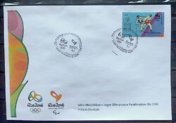 Envelope PVT C 3483 2015 Olimpiadas Paralimpiadas Rio 2016 Taekwondo Luta