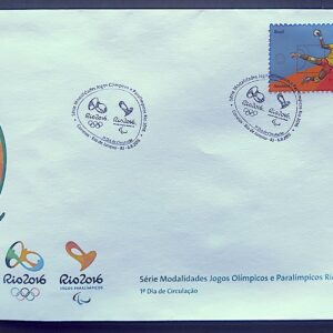 Envelope PVT C 3484 2015 Olimpiadas Paralimpiadas Rio 2016 Handebol