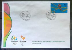 Envelope PVT C 3512 2015 Olimpiadas Paralimpiadas Rio 2016 Hoquei sobre Grama