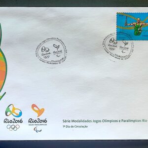 Envelope PVT C 3516 2015 Olimpiadas Paralimpiadas Rio 2016 Ginastica