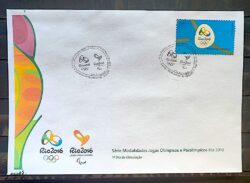 Envelope PVT C 3517 2015 Olimpiadas Paralimpiadas Rio 2016 Logomarca