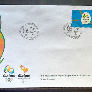 Envelope PVT C 3517 2015 Olimpiadas Paralimpiadas Rio 2016 Logomarca