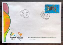Envelope PVT C 3519 2015 Olimpiadas Paralimpiadas Rio 2016 Pentatlo Cavalo Esgrima Natacao