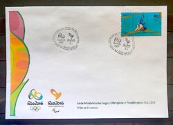 Envelope PVT C 3520 2015 Olimpiadas Paralimpiadas Rio 2016 Judo