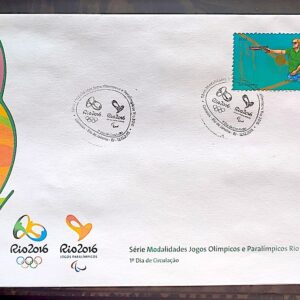 Envelope PVT C 3526 2015 Olimpiadas Paralimpiadas Rio 2016 Tiro Esportivo