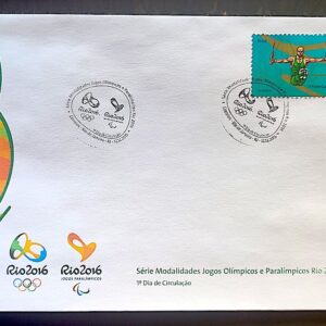 Envelope PVT C 3528 2015 Olimpiadas Paralimpiadas Rio 2016 Ginastica