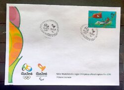 Envelope PVT C 3529 2015 Olimpiadas Paralimpiadas Rio 2016 Vela Navio