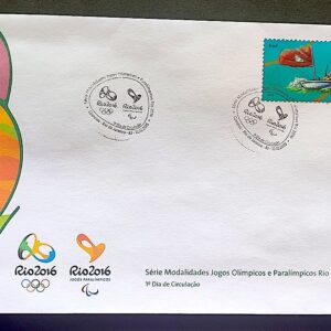 Envelope PVT C 3529 2015 Olimpiadas Paralimpiadas Rio 2016 Vela Navio