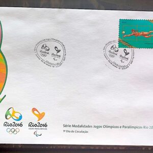 Envelope PVT C 3530 2015 Olimpiadas Paralimpiadas Rio 2016 Volei de Areia