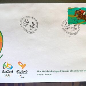 Envelope PVT C 3531 2015 Olimpiadas Paralimpiadas Rio 2016 Hipismo Cavalo