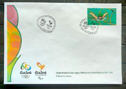 Envelope PVT C 3533 2015 Olimpiadas Paralimpiadas Rio 2016 Natacao