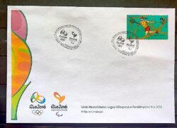 Envelope PVT C 3534 2015 Olimpiadas Paralimpiadas Rio 2016 Tenis