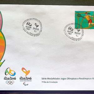 Envelope PVT C 3534 2015 Olimpiadas Paralimpiadas Rio 2016 Tenis