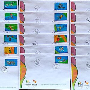 Envelope PVT C 3539 a 3558 2015 Olimpiadas Paralimpiadas Rio 2016 4a Folha