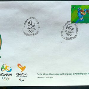 Envelope PVT C 3540 2015 Olimpiadas Paralimpiadas Rio 2016 Boxe