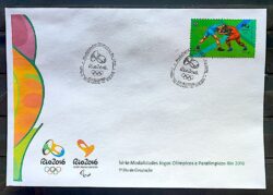 Envelope PVT C 3542 2015 Olimpiadas Paralimpiadas Rio 2016 Luta Estilo Livre
