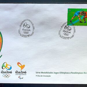 Envelope PVT C 3542 2015 Olimpiadas Paralimpiadas Rio 2016 Luta Estilo Livre