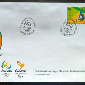 Envelope PVT C 3544 2015 Olimpiadas Paralimpiadas Rio 2016 Judo