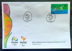 Envelope PVT C 3545 2015 Olimpiadas Paralimpiadas Rio 2016 Esgrima