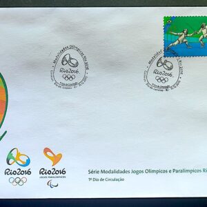 Envelope PVT C 3545 2015 Olimpiadas Paralimpiadas Rio 2016 Esgrima