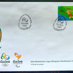 Envelope PVT C 3547 2015 Olimpiadas Paralimpiadas Rio 2016 Tenis Mulher