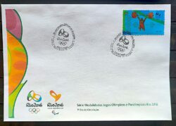 Envelope PVT C 3548 2015 Olimpiadas Paralimpiadas Rio 2016 Levantamento de Peso