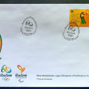 Envelope PVT C 3549 2015 Olimpiadas Paralimpiadas Rio 2016 Basquete