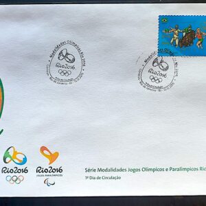 Envelope PVT C 3550 2015 Olimpiadas Paralimpiadas Rio 2016 Pentatlo Cavalo Esgrima Natacao