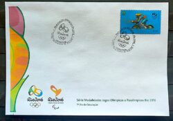 Envelope PVT C 3551 2015 Olimpiadas Paralimpiadas Rio 2016 Ciclismo