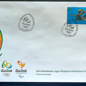 Envelope PVT C 3551 2015 Olimpiadas Paralimpiadas Rio 2016 Ciclismo