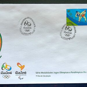 Envelope PVT C 3555 2015 Olimpiadas Paralimpiadas Rio 2016 Taekwondo