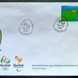 Envelope PVT C 3557 2015 Olimpiadas Paralimpiadas Rio 2016 Tiro Esportivo