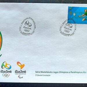 Envelope PVT C 3558 2015 Olimpiadas Paralimpiadas Rio 2016 Badminton