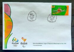 Envelope PVT C 3559 2015 Olimpiadas Paralimpiadas Rio 2016 Remo